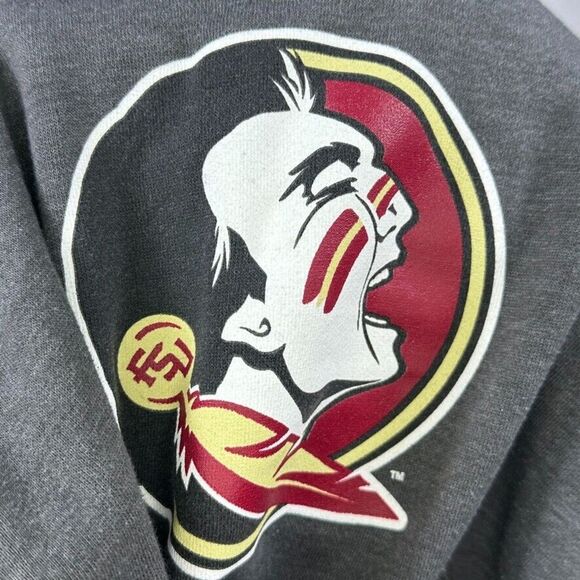 Section 101 Majestic Mens 2XL Gray Sweatshirt Florida State Seminoles NCAA Grey - Picture 3 of 13